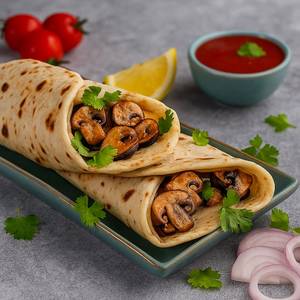 Tandoori Mushroom Tortilla Wrap - Roll
