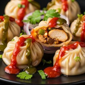 Schezwan momo [chicken]