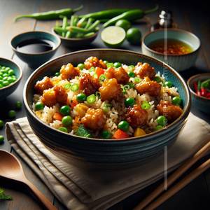 Fried Rice With Manchurian