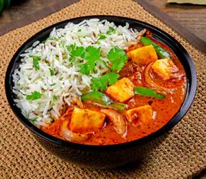 Kadai Paneer with Rice