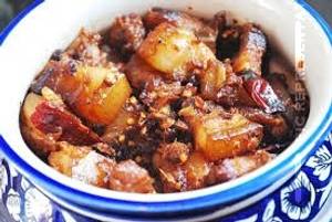 Pork With Bamboo Shoot Thali