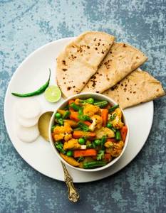 Mix Veg with 3 Roti