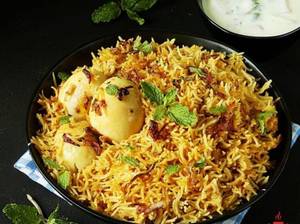 Egg Biryani (with Chicken Dum Rice)
