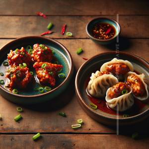 Schezwan chicken momo 6pcs