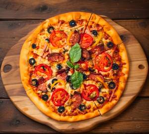 Classic and tomato pizza