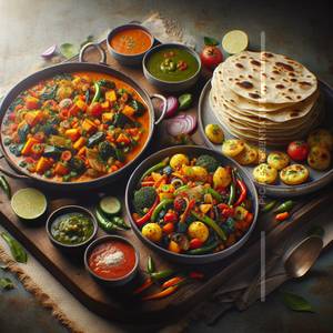 Mix Veg + 2 Butter roti                  