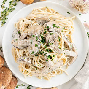Mushroom Joy Pasta Spaghetti