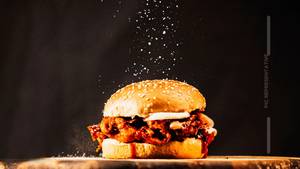 Chicken Schezwan Burger