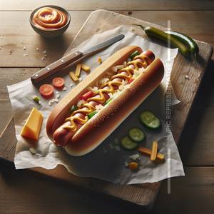 Veg  Cheese Hot Dog
