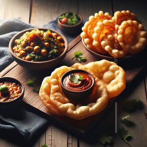 4 Pcs Kachori With Sabji