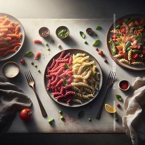 Red & White Mix Pasta