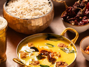 Kadhi Pakora Chawal Combo