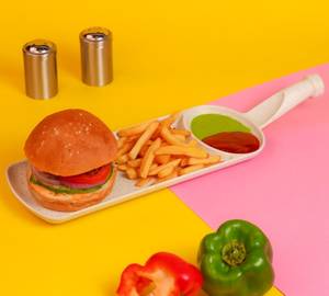 Veggie Burger With Fries