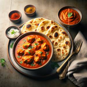 Butter Chicken Combo(2 Piece Bone)