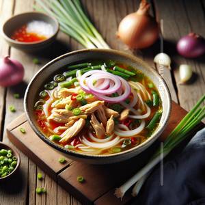 Chicken hot and sour soup