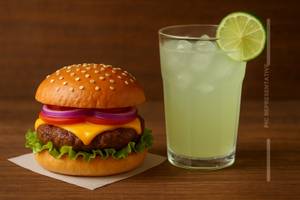 Combo (Regular Beef Burger + Fruit Lime)         