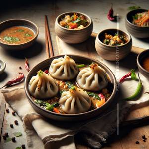 Veg Tadka Momos [10 Pcs]