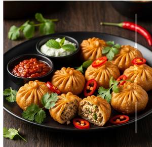 Chicken Momos (Fried)(4 pc)