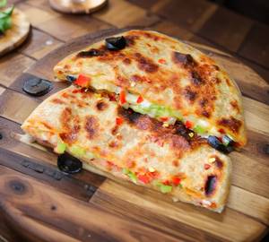 Mixed cheese paratha 2 parathas