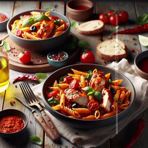 Tangy Red Chicken Pasta
