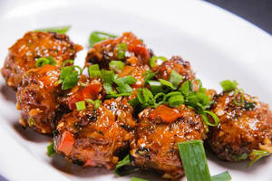 Veg Manchurian Basil Dry