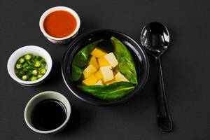 Veg Tofu & Spinach Soup