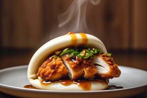 Crispy Chicken Open Bao [2 Pieces]