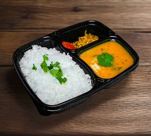 Gujrati Bamaniya Dal & Steam Rice
