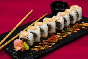 Asparagus Tempura Sushi Rolls
