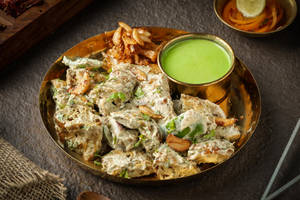 Creamy Garlic Chaap [Serves 2]