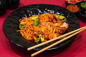 Chicken Udon Noodles 