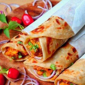 Chicken Kolhapuri Roll