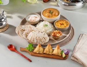Shahi Kofta Feast Thali + 3 Mini Samosas