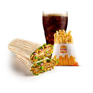 Cheesy Masala Wrap Meal