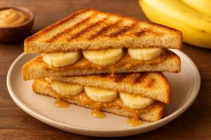 Honey Peanut Butter Banana Toast 