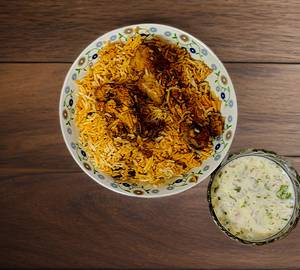Chicken Dum Biryani half