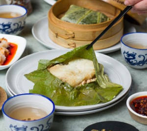Sticky Rice In Lotus Leaf