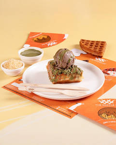 Pistachio Kunafa Waffle