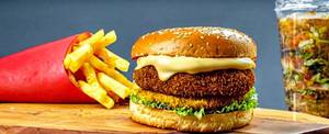 Cheese tikki burger