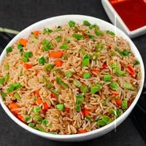 Schezwan beef fried rice