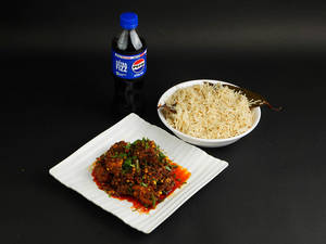 Bagara Rice + Chicken Ghee Roast + 250ml Cool Drink
