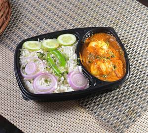 Egg Curry and Jeera Rice