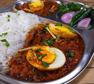 Egg Curry With Rice (2 Egg)