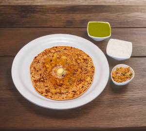 Sattu paratha 2Pcs With Dahi