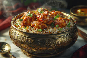 Chicken 65 Royal Hyderabadi Biryani