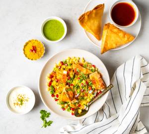 Samosa Ragda Chaat