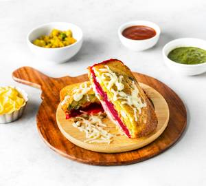 Masala Cheese Toast Sandwich 
