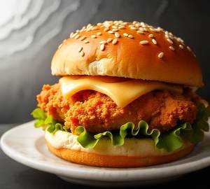 Chicken patty burger