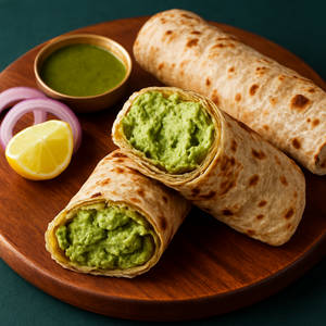 Soya Chaap Tikka Haryali Roll