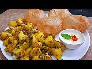 Jeera Aloo With Poori(6Pc)
